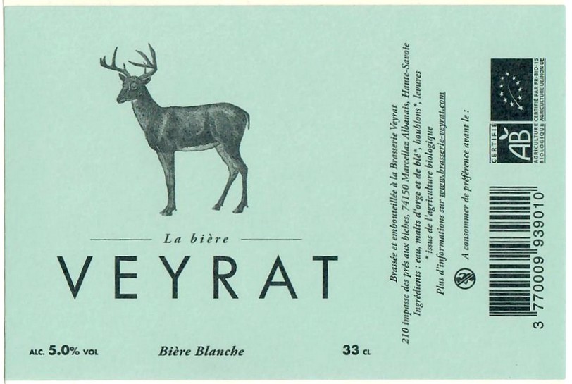 Etiquette BRASSERIE VEYRAT 10