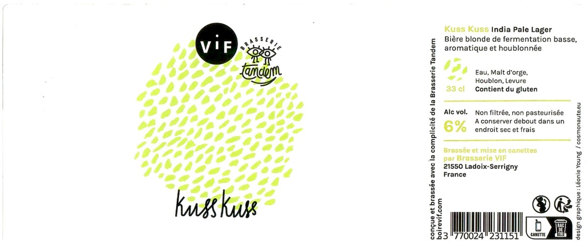 Etiquette BRASSERIE VIF 05