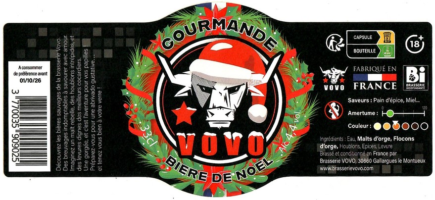 Etiquette BRASSERIE VOVO 02