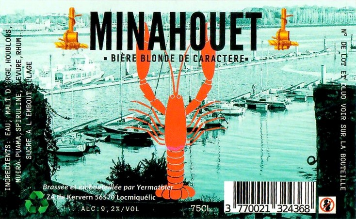 Etiquette BRASSERIE YERMAT BIER 24 Etiquette BRASSERIE YERMAT BIER 24
