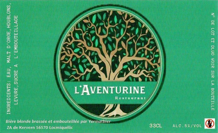 Etiquette BRASSERIE YERMAT BIER 31 Etiquette BRASSERIE YERMAT BIER 31