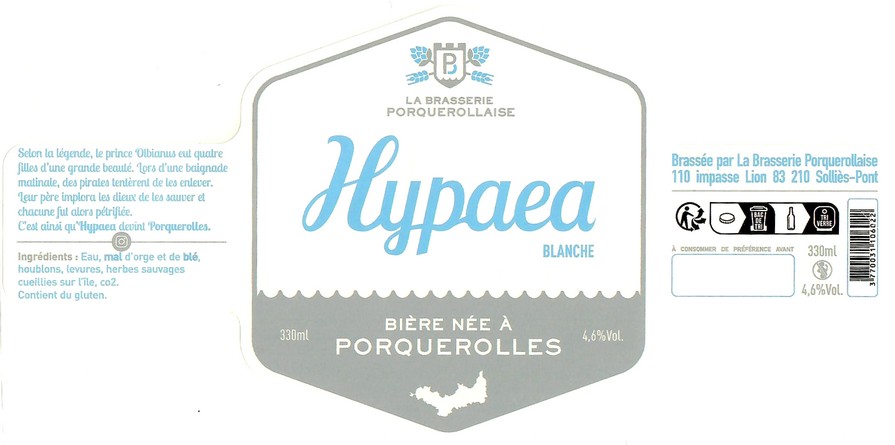 Etiquette LA BRASSERIE PORQUEROLLAISE 08