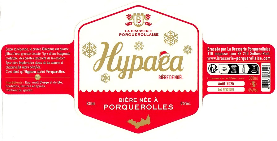 Etiquette LA BRASSERIE PORQUEROLLAISE 10