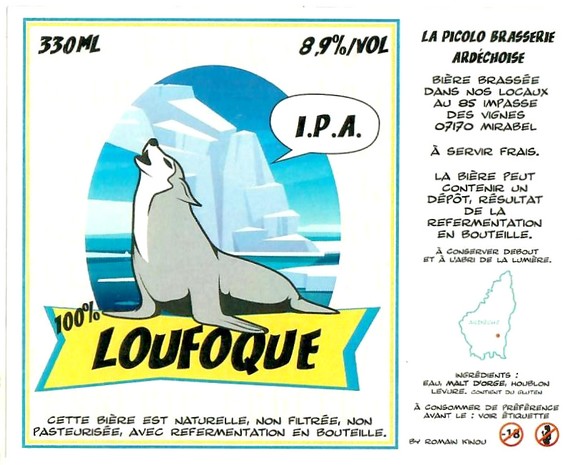Etiquette LA PICOLO BRASSERIE ARDECHOISE 02