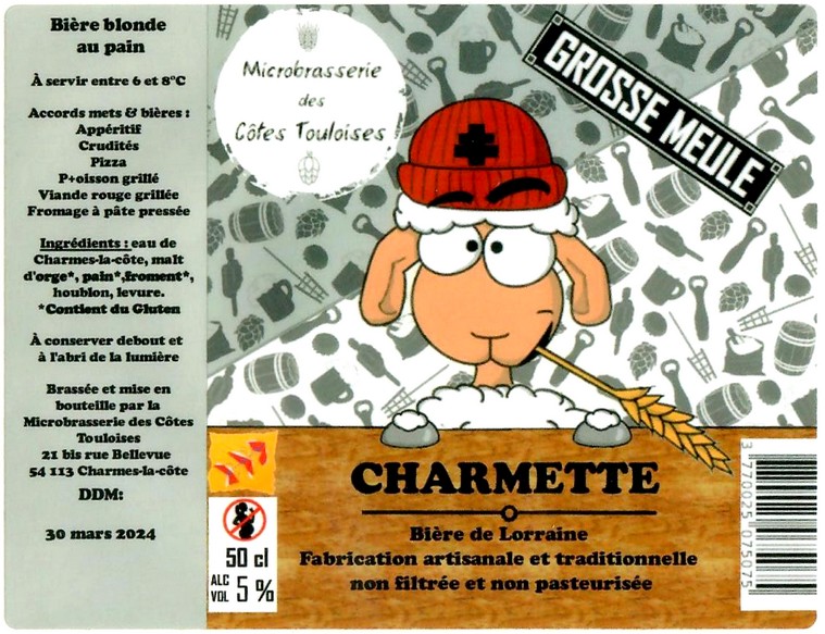 Etiquette MICROBRASSERIE DES COTES TOULOISES 01