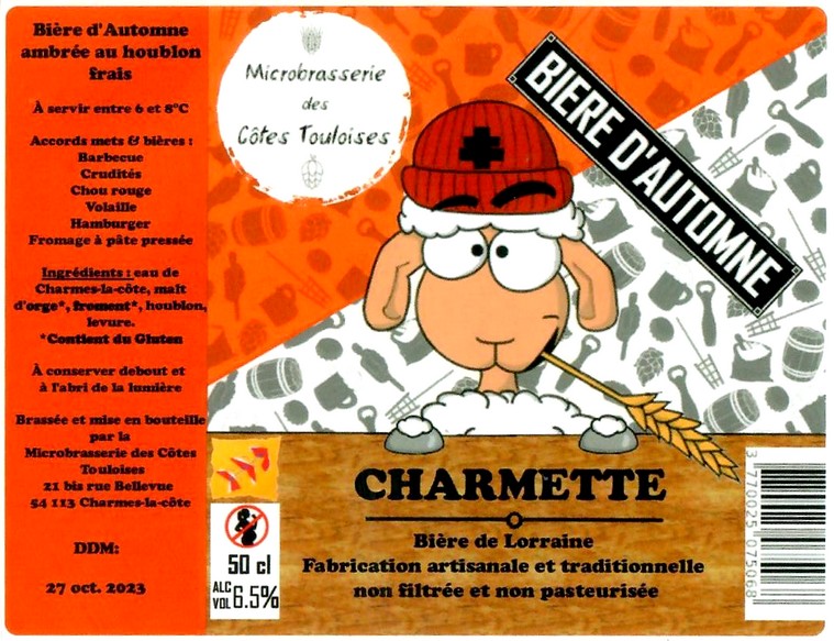 Etiquette MICROBRASSERIE DES COTES TOULOISES 02
