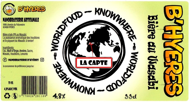 Etiquette NANO BRASSERIE B'HYERES 01