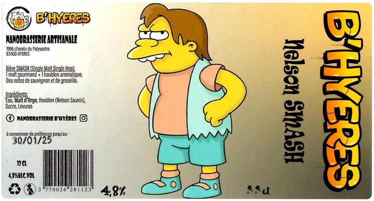 Etiquette NANO BRASSERIE B'HYERES 03