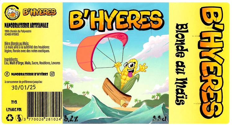 Etiquette NANO BRASSERIE B'HYERES 05